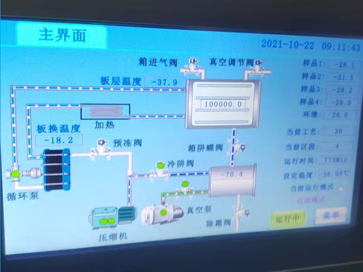 草莓凍干機控制系統